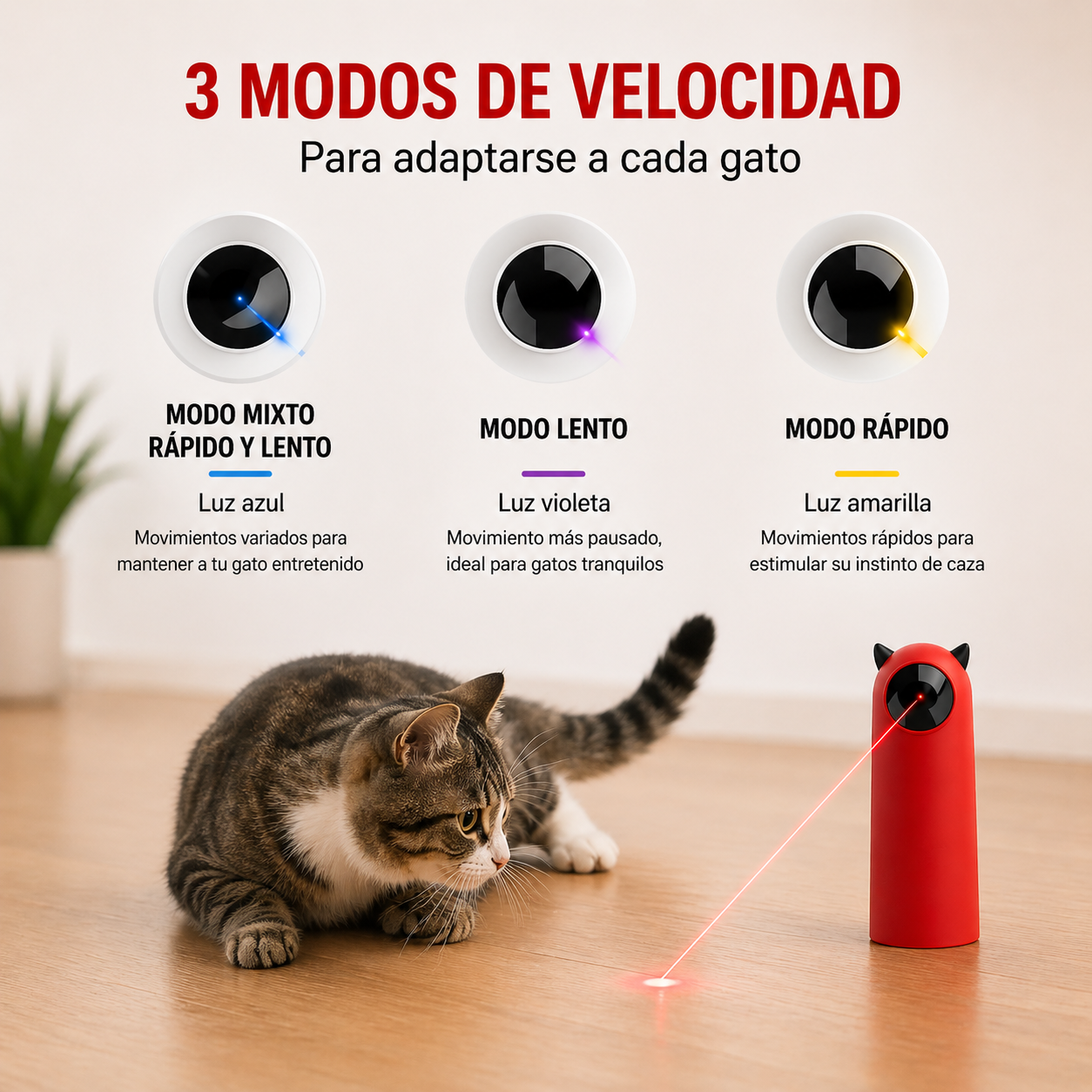 Juguete Láser Interactivo para Gatos